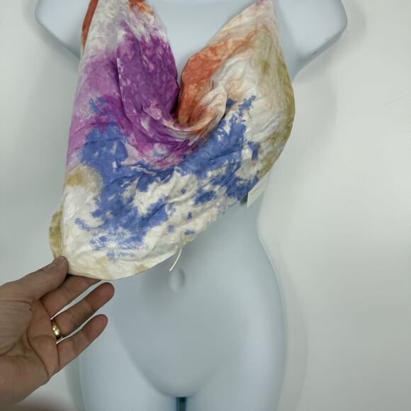 Sky to Moon String Halter Crop Top Women size Large Watercolor NEW - Picture 11 of 14